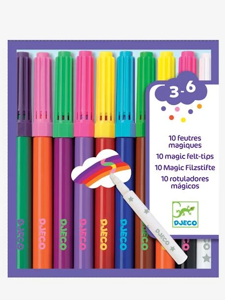 10 Feutres Magiques DJECO Multicolore - Djeco 3 10 Feutres Magiques DJECO Multicolore - Djeco