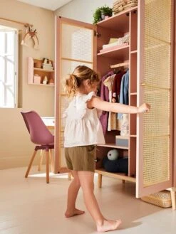 Armoire Cannage LIGNE POÉSIE Rose - Vertbaudet -Produits Pour Bébé Soldes armoire cannage ligne poesie 3