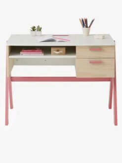 Bureau Enfant Coloriage Rose - Vertbaudet -Produits Pour Bébé Soldes bureau enfant coloriage 2