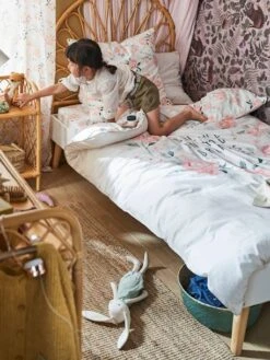 Cadre De Lit LIGNE CONFETTI Blanc/bois - Vertbaudet -Produits Pour Bébé Soldes cadre de lit ligne confetti 3