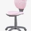 Chaise De Bureau Enfant à Roulettes Rose - Vertbaudet -Produits Pour Bébé Soldes chaise de bureau enfant a roulettes