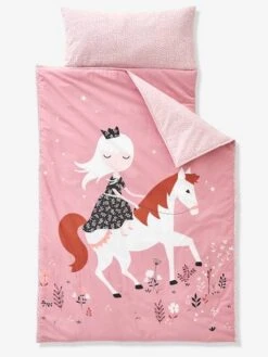 Couchage De Sieste Maternelle MINILI PRINCESSE NATURE Personnalisable Rose - Vertbaudet
