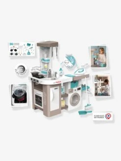 Cuisine Tefal Clean - SMOBY Blanc - Smoby -Produits Pour Bébé Soldes cuisine tefal clean smoby 2