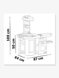 Cuisine Tefal Clean - SMOBY Blanc - Smoby -Produits Pour Bébé Soldes cuisine tefal clean smoby 4