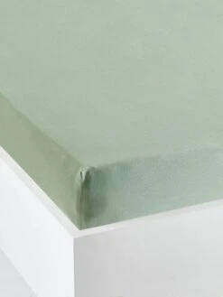 Drap Housse Bébé AMAZONIE Tilleul Foncé - Vertbaudet