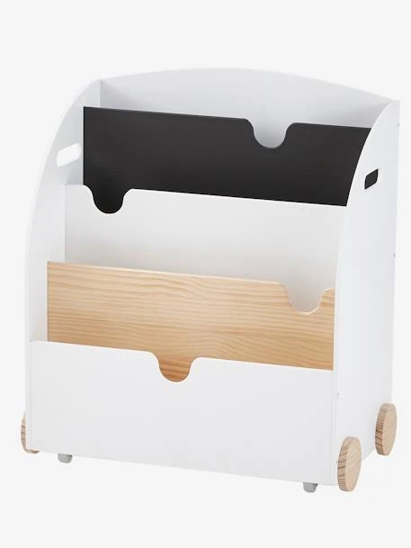 Etagère Pour Livres à Roulettes LIGNE SCHOOL Rose - Vertbaudet 4 Etagère Pour Livres à Roulettes LIGNE SCHOOL Rose - Vertbaudet – Image 2