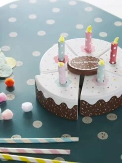 Gâteau D'anniversaire En Bois FSC® Multicolore - Vertbaudet -Produits Pour Bébé Soldes gateau danniversaire en bois fsc 3