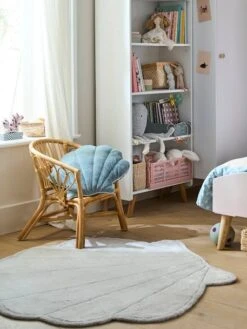 Grand Tapis En Fourrure Coquillage SOUS L'OCÉAN Ecru - Vertbaudet -Produits Pour Bébé Soldes grand tapis en fourrure coquillage sous locean 3
