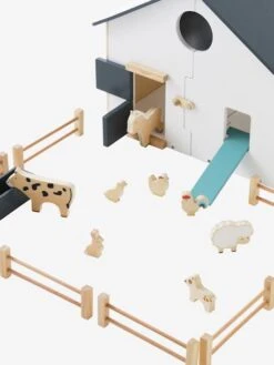 Grande Ferme En Bois FSC® Multicolore - Vertbaudet -Produits Pour Bébé Soldes grande ferme en bois fsc 2