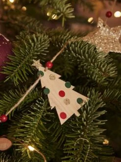 Guirlande De Noël En Bois Bois - Vertbaudet -Produits Pour Bébé Soldes guirlande de noel en bois 2