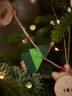 Guirlande De Noël En Bois Bois - Vertbaudet -Produits Pour Bébé Soldes guirlande de noel en bois 3