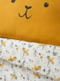 Housse De Couette Bébé En Gaze De Coton HANOÏ Ivoire Imprimé - Vertbaudet -Produits Pour Bébé Soldes housse de couette bebe en gaze de coton hanoi 3