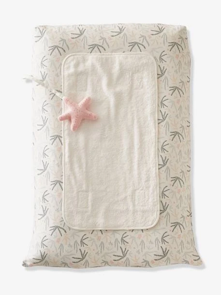 Housse De Matelas à Langer Personnalisable SOUS L'OCÉAN Blanc/bleu - Vertbaudet 3 Housse De Matelas à Langer Personnalisable SOUS L'OCÉAN Blanc/bleu - Vertbaudet – Image 2