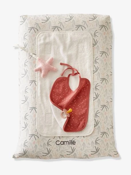 Housse De Matelas à Langer Personnalisable SOUS L'OCÉAN Blanc/bleu - Vertbaudet 4 Housse De Matelas à Langer Personnalisable SOUS L'OCÉAN Blanc/bleu - Vertbaudet – Image 3