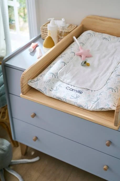 Housse De Matelas à Langer Personnalisable SOUS L'OCÉAN Blanc/bleu - Vertbaudet 6 Housse De Matelas à Langer Personnalisable SOUS L'OCÉAN Blanc/bleu - Vertbaudet – Image 5