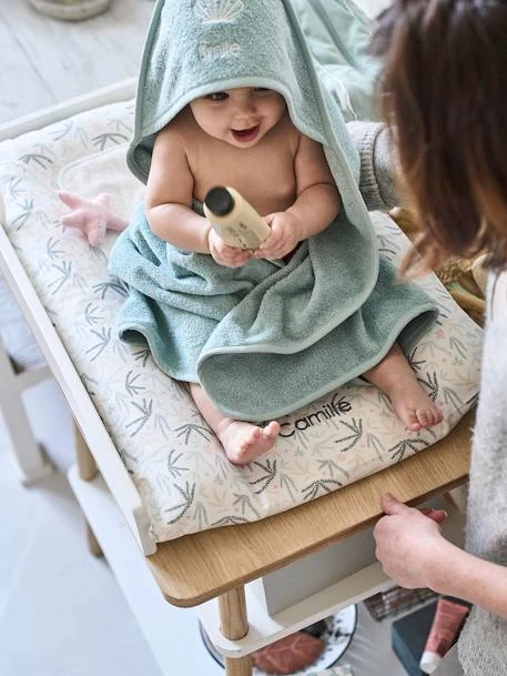 Housse De Matelas à Langer Personnalisable SOUS L'OCÉAN Blanc/bleu - Vertbaudet 7 Housse De Matelas à Langer Personnalisable SOUS L'OCÉAN Blanc/bleu - Vertbaudet – Image 6