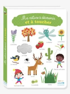 Imagier Ma Nature à Découvrir Et à Toucher AUZOU Blanc - Auzou