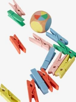 Jeu Des Pinces à Linge En Bois FSC® Multicolore - Vertbaudet -Produits Pour Bébé Soldes jeu des pinces a linge en bois fsc 5