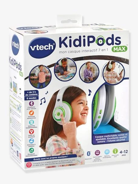 KidiPods Max - Mon Casque Interactif 7en1 - VTECH Multicolore - Toutes Les Marques 3 KidiPods Max - Mon Casque Interactif 7en1 - VTECH Multicolore - Toutes Les Marques – Image 2