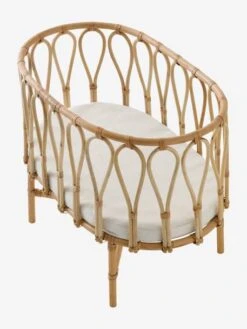 Lit Poupon En Rotin Beige - Vertbaudet -Produits Pour Bébé Soldes lit poupon en rotin 4