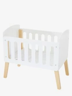 Lit Poupon Sur Pieds En Bois FSC® Blanc - Vertbaudet -Produits Pour Bébé Soldes lit poupon sur pieds en bois fsc 3
