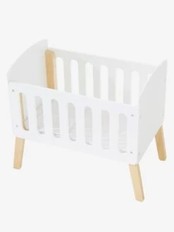 Lit Poupon Sur Pieds En Bois FSC® Blanc - Vertbaudet -Produits Pour Bébé Soldes lit poupon sur pieds en bois fsc 4