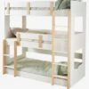 Lits Superposés 3 Niveaux LIGNE EVEREST Blanc/bois - Vertbaudet -Produits Pour Bébé Soldes lits superposes 3 niveaux ligne everest