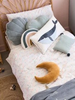 Lot De 2 Coussins SOUS L'OCÉAN Bleu - Vertbaudet -Produits Pour Bébé Soldes lot de 2 coussins sous locean 4