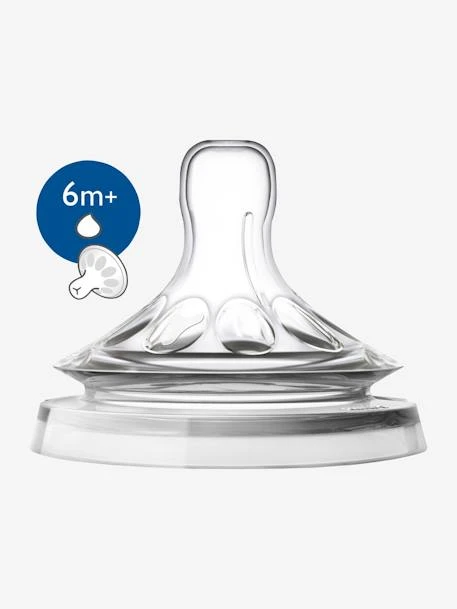 Lot De 2 Tétines Philips AVENT Natural à Débit Rapide, Dès 6 Mois Transparent - Philips Avent 4 Lot De 2 Tétines Philips AVENT Natural à Débit Rapide, Dès 6 Mois Transparent - Philips Avent – Image 2