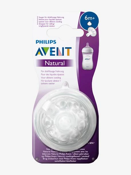 Lot De 2 Tétines Philips AVENT Natural à Débit Rapide, Dès 6 Mois Transparent - Philips Avent 5 Lot De 2 Tétines Philips AVENT Natural à Débit Rapide, Dès 6 Mois Transparent - Philips Avent – Image 3