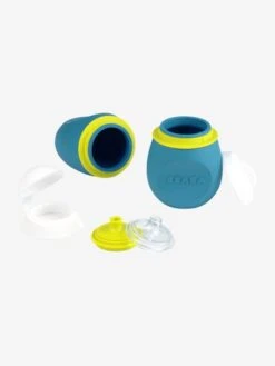 Lot De Gourdes Pour Compotes BEABA Babysqueez' 2 En 1 + Squeez'portion Blue - Beaba -Produits Pour Bébé Soldes lot de gourdes pour compotes beaba babysqueez 2 en 1 squeezportion 5