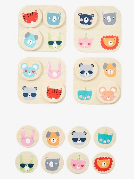 Loto Des Animaux En Bois FSC® Multicolore - Vertbaudet 4 Loto Des Animaux En Bois FSC® Multicolore - Vertbaudet – Image 2