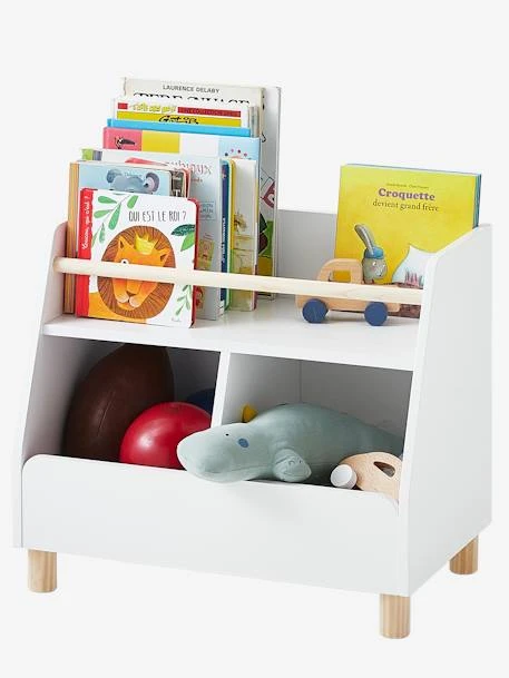 Meuble De Rangement Mixte étagère + Bacs LIGNE PTILOU Blanc/bois - Vertbaudet 3 Meuble De Rangement Mixte étagère + Bacs LIGNE PTILOU Blanc/bois - Vertbaudet