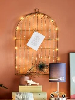 Pêle-mêle Lumineux Cage à Oiseaux Doré - Vertbaudet 9 Pêle-mêle Lumineux Cage à Oiseaux Doré - Vertbaudet -Produits Pour Bébé Soldes pele mele lumineux cage a oiseaux 2