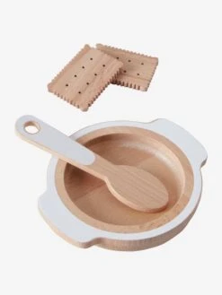 Set Accessoires Repas Poupon En Bois FSC® Blanc - Vertbaudet -Produits Pour Bébé Soldes set accessoires repas poupon en bois fsc 2