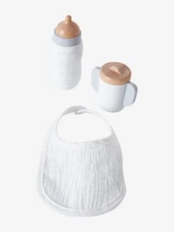 Set Accessoires Repas Poupon En Bois FSC® Blanc - Vertbaudet -Produits Pour Bébé Soldes set accessoires repas poupon en bois fsc 3
