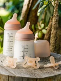 Set Biberon Zero.Zero + Sucette SUAVINEX Rose Nude - Suavinex -Produits Pour Bébé Soldes set biberon zero.zero sucette suavinex 4