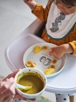 Set Vaisselle En Céramique Et Silicone HANOÏ Hérissons - Vertbaudet -Produits Pour Bébé Soldes set vaisselle en ceramique et silicone hanoi 3