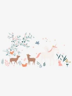 Sticker Géant Forêt Enchantée Gris - Vertbaudet -Produits Pour Bébé Soldes sticker geant foret enchantee 4