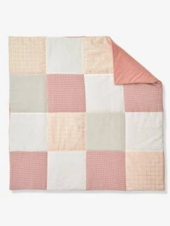 Tapis De Sol Patchwork GIRLY VICHY Rose / Multicolore - Vertbaudet -Produits Pour Bébé Soldes tapis de sol patchwork girly vichy 3