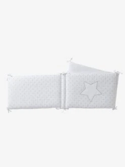 Tour De Lit PLUIE D'ETOILES Blanc - Vertbaudet -Produits Pour Bébé Soldes tour de lit pluie detoiles 2